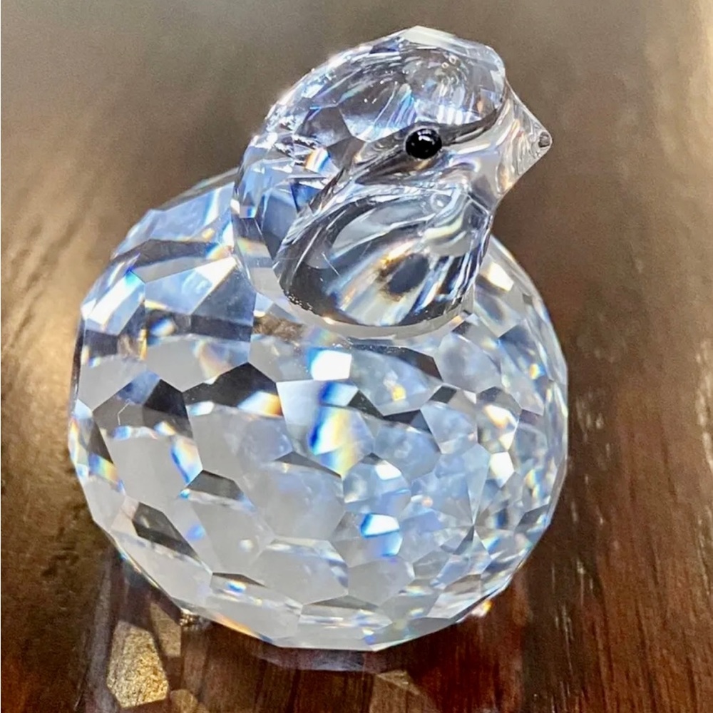 Swarovski Crystal Partridge Quail Figurine~7625 NR 050 000~MIB